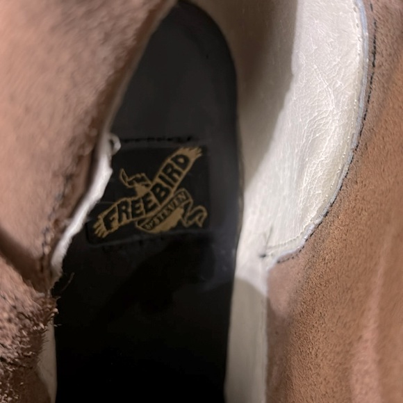 Freebird by Steven Distressed Blackish/Brown Leather Moto Boots. Only worn once. - Picture 8 of 8